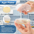 BKSIGA Kit,16Pcs Nutrient Agar Petri Dishes Science Project Nutrient Agar Plates and Cotton Swabs Dropper Pipettes