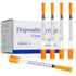 CAILOS 0.5ml 30 Gauge Syringes, 0.5cc 5/16 Inch Disposable Lab Supplies, Pack of 100