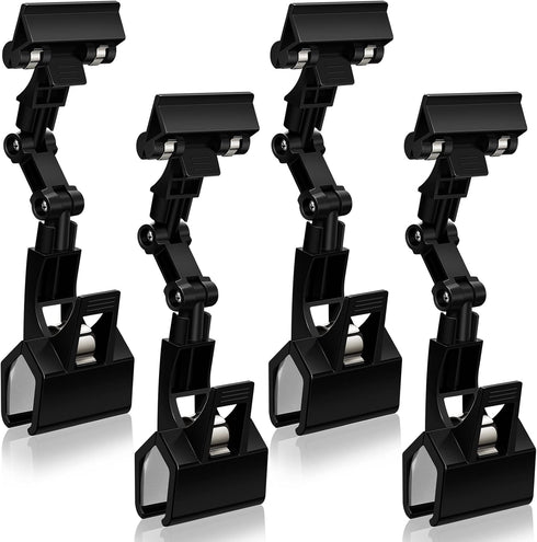 Pack of 4 Flexible Documents Holder Foldable Adjustable Copy Paper Holder Clip