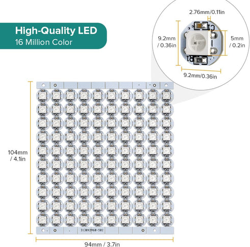 WS2812B 200PCS 5050SMD 1-led DC5V BTF-LIGHTING Individually Addressable Smart RGB LED Pixel for Arduino Single RGB LED
