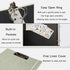 Three Ring Binder with Clipboard, 1 Inch Linen Cover for 8.5" x 11" Paper, 2 Interior Pockets for School and Business