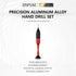 Precision Aluminum Alloy Hand Drill Set, Tungsten Steel Drill Bits (0.3mm-1.2mm)10pcs for Hobby Scale Model, Crafts