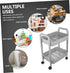 Luxshiny Rolling Utility Cart with Multi-Tier Design for Bathroom and Office Use