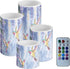Cozeyat Vine Hummingbird LED Candles Set of 4 Battery Powered Flameless with Remote