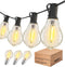DAMAING Outdoor String Lights 100FT Patio String Lights Waterproof with 43 Shatterproof