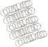 LVYKING 50 0.75 Inch Pcs Metallic Loose Leaf Binder Rings, Keychain Key Rings, Metal Rings for Index Cards Flash Cards