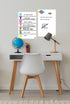 Dry Erase Weekly Calendar + Memo Board - Whiteboard for Home, School Classrooms, or Office Use, Large Size, White by The Peel People