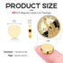 Small Magnets, Golden Round Rare Earth Magnets, Tiny Strong Disc Magnets Neodymium, Mini Magnets for Crafts, DIY, Fridge, Miniatures, Whiteboard, Office, Dry Erase Board - 45 PCS