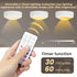 16 Dimmable (3 Pack) RGBW Color Changing Puck Lights with Wireless Remote - Colors Under Cabinet, Battery Powered LED