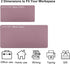 Dual Sided PU Leather Desk Pad, Mouse Pad, Office Desk Mat, Non-Slip Laptop Desk Pad, Waterproof Desk Writing Pad for Office and Home (23.6" x 11.8", Pink+Purple) by SUJAYU