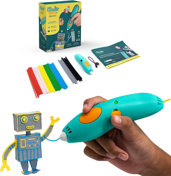 3Doodler Start+ Essentials (2024) 3D Pen Set for Kids, Easy to Use, Educational STEM Toy for Ages 6+