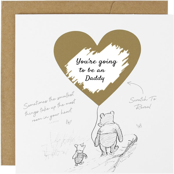 CJ&M Personalised Family Pregnancy Announcement Scratch Card - First Time Parents -