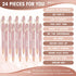 Yeaqee 24 Pcs Motivational Ballpoint Pens with Stylus Tip, Inspirational Black Ink Retractable Quotes Pen for Office
