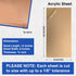 Duco Clear Cast Acrylic Sheets 1/8" Thick - Cut to Size Plexiglass 8" x 12" Sheets - Clear Plastic Sheets for Crafts Plexiglass Window Replacement and Acrylic Panel Display Projects (1 PCS)
