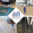 60 1/4" Degree V Groove Router Bit Shank, Sturdy Durable Chamfer Solid Carbide Bit with Nano Blue Coated for CNC