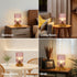Dimmable Bulb LigthRound Touch Table Lamp for Bedroom, Cordless Bedside Small Table Lamp, Rechargeable Battery Operated