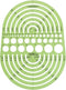 Pacific Arc Circles Radius Master Template Guide, 36 Perfect Circles from 1/2 Inch to 3 3/4 Inch Radius