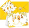 Whaline 50 Pack Little Honey Bee Baby Shower Thank You Cards Boxed