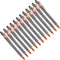 YOKIVE 12 Pcs 2 in 1 Ballpoint Pen with Stylus Tip, Black Ink Metal 1.0mm Medium Point, Great for Touch Screens (Gray)