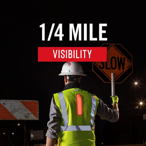 Coast SV300 Rechargeable Lighted High Visibility Safety Vest, Dual Mode, Zip Front, 2 Pockets, 2 Mic Tabs, Meets ANSI/ISEA Standards, 360 Visibility, Yellow, Extra-Large