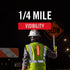 Coast SV300 Rechargeable Lighted High Visibility Safety Vest, Dual Mode, Zip Front, 2 Pockets, 2 Mic Tabs, Meets ANSI/ISEA Standards, 360 Visibility, Yellow, Extra-Large