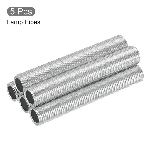 MECCANIXITY 2.4" 1/8IP Pack 35 Lamp Pipe Kit with Lock Nuts Washers Thread Fasteners Assortment for Chandelier Ceiling