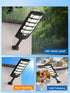 6500K IP67Waterfroof, 240PCS 5730LEDs Solar Street Light Outdoor Solar Flood Lights Outdoor Dusk to Dawn, Security