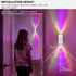 NINE SQUARE EGOU 1500mAh 2 pack) LED Wireless Wall Sconce with Color Changing, Motion Sensor Light Indoor, Rechargeable