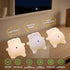 FRDEV 3-Level Dimming, 30-Min Tummy, Bear Night Light for Nursery, Rechargeable Soft Silicone Baby Night Lamp