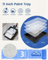 32PCS 2 4 4 inch 9 inch Paint Roller Kit with Extension Pole - to FT Pole, Paint Rollers, Paint Brushes for Walls