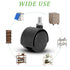 4 Packs Swivel Casters, 1.5 in Heavy Duty Replacement Wheels for Furniture, Cabinet, Office Chair