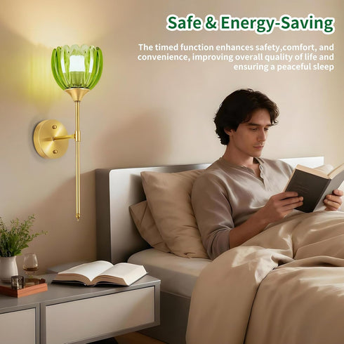 SoodMi Set 2, 5000mAh Dimmable Bulbs Remote,15 Battery Operated Wall Sconce of Rechargeable Wireless Wall Sconce Lights