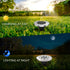 Aogist Solar Ground Lights, 8 LED In-Ground Outdoor Landscape Lighting for Lawn, Patio, Pathway, Yard, Deck (White, 4