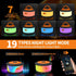 3 1 19 30s 32.8 TOHETO Camping String Lights, in Upgraded Retractable RGB Outdoor String Lights with Lighting
