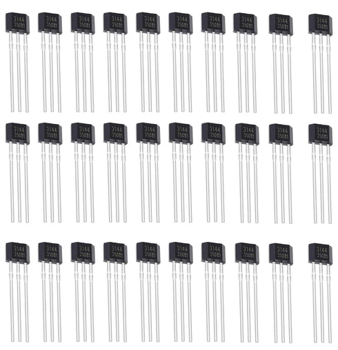30pcs a3144 Hall Effect Sensor - 3144 oh3144 ah3144e 3-pin Magnetic Detector