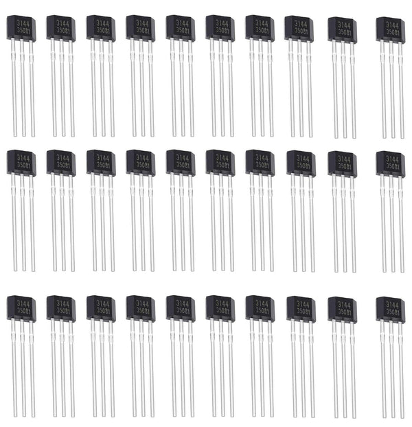 30pcs a3144 Hall Effect Sensor - 3144 oh3144 ah3144e 3-pin Magnetic Detector