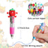 Fun Pens for Kids Multicolor Pen in One, 4-in-1 Cute Pens Bulk Kawaii Pens Mini Pens Ballpoint Pens Party Favors for Kids Birthday Gifts Classroom Prizes, 16Pcs