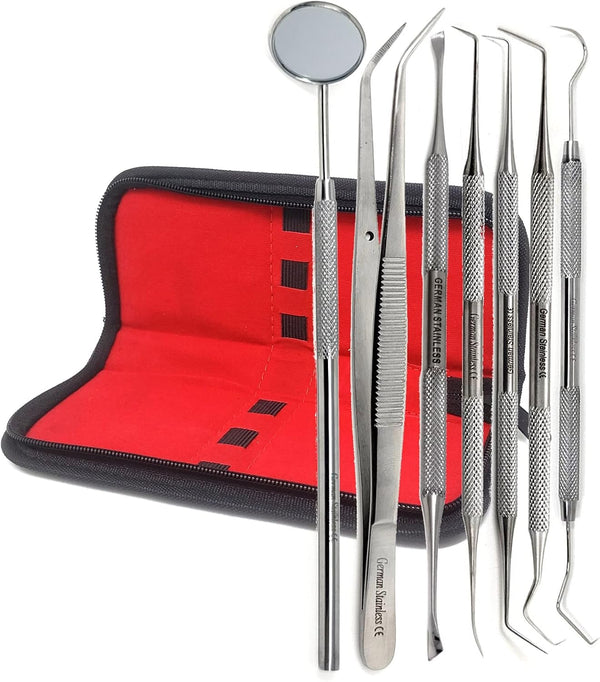 A2Z-Dental Tools Dental Pick Oral Care Kit, Stainless Steel Dental Hygiene Kit