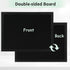 Black Cork Board with Linen Double-Sided, 16''X 12'' Wall Mounted Bulletin Board for Office Home School