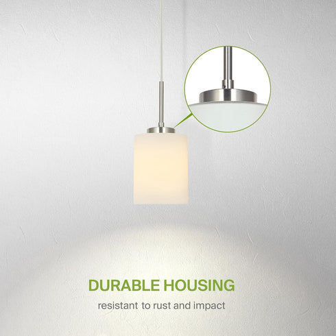 60W E26 120V Dimmable, Bulbs ASD Single Mini-Pendant Ceiling Light Fixture | Socket | LED/CFL/Incandescent Compatible
