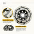 SHDIATOOL 4-1/2 Inch Double Row Diamond Grinding Cup Wheel for Concrete and Granite