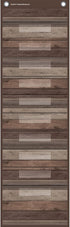 Teacher Created Resources Dark Wood 10 Pocket File Storage Pocket Chart (14" x 58")
