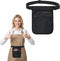 Tucnoeu Server Waist Pouch, Black Restaurant Bar Waiter Waist Tool Pouch Bag with