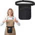 Tucnoeu Server Waist Pouch, Black Restaurant Bar Waiter Waist Tool Pouch Bag with