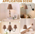 2 Pcs Clip-On Chandelier Lamp Shades Cone Imitation Rattan Lamp Shades Replacement Clip on Lamp Shade for Floor Lamp