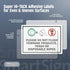 (Pack 4) 5 x7 inch 5 SmartSign of Please Do Not Flush Feminine Products, Trash Or Disposable Wipes Labels with Symbols