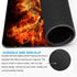 Large Mouse Pad, Cool Fire Phoenix Design - Office Computer Laptop Mouse Pad with Stitched Edges, Non-Slip