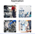 WAFJAMF Straight Push to Connect Fitting, 12mm Tube OD Quick Release Pneumatic Connectors (10 Pcs)