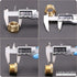 U.S. Solid 2pcs Brass Reducer Hex Bushing, 1" NPT Male x 3/4" NPT Female Pipe Fitting