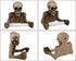 DS. DISTINCTIVE STYLE Skull Toilet Paper Holder Wall Mount Resin Toilet Tissue Holder Gothic Bathroom Decoration